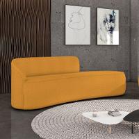 Sofá 4 Lugares Orgânico 220 Cm Morgan Bouclê Mostarda D03 - D'rossi - 2