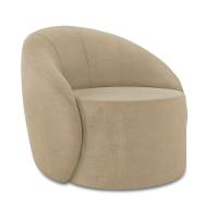 Sofá 4 Lugares Orgânico 220cm Morgan E 2 Poltronas Lua Suede Marrom Rato D03 - D'rossi - 8