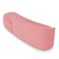 Sofá 4 Lugares Orgânico 220 Cm Morgan Suede Rosê D03 - D'rossi - 8