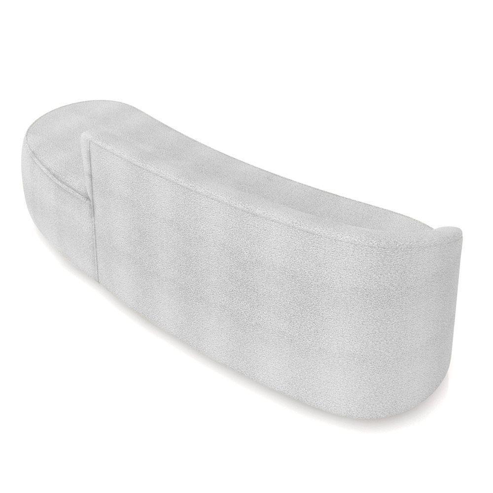 Sofá 4 Lugares Orgânico 220 Cm Morgan Bouclê Cinza D03 - D'rossi - 8