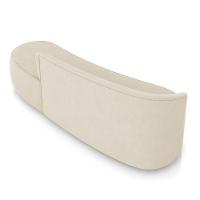 Sofá 4 Lugares Orgânico 220 Cm Morgan Suede Bege D03 - D'rossi - 8