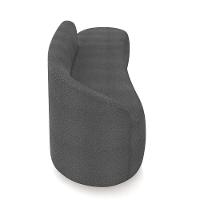 Sofá 4 Lugares Orgânico 220 Cm Morgan Bouclê Grafite D03 - D'rossi - 7