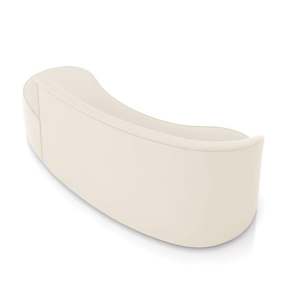 Sofá 4 Lugares Orgânico 220 Cm Morgan Veludo Bege D03 - D'rossi - 8