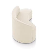 Sofá 4 Lugares Orgânico 220 Cm Morgan Veludo Bege D03 - D'rossi - 7