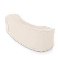 Sofá 4 Lugares Orgânico 220 Cm Morgan Veludo Bege D03 - D'rossi - 8