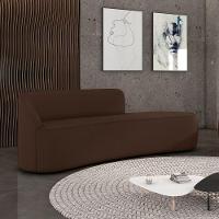 Sofá 4 Lugares Orgânico 220 Cm Morgan Suede Marrom D03 - D'rossi - 2