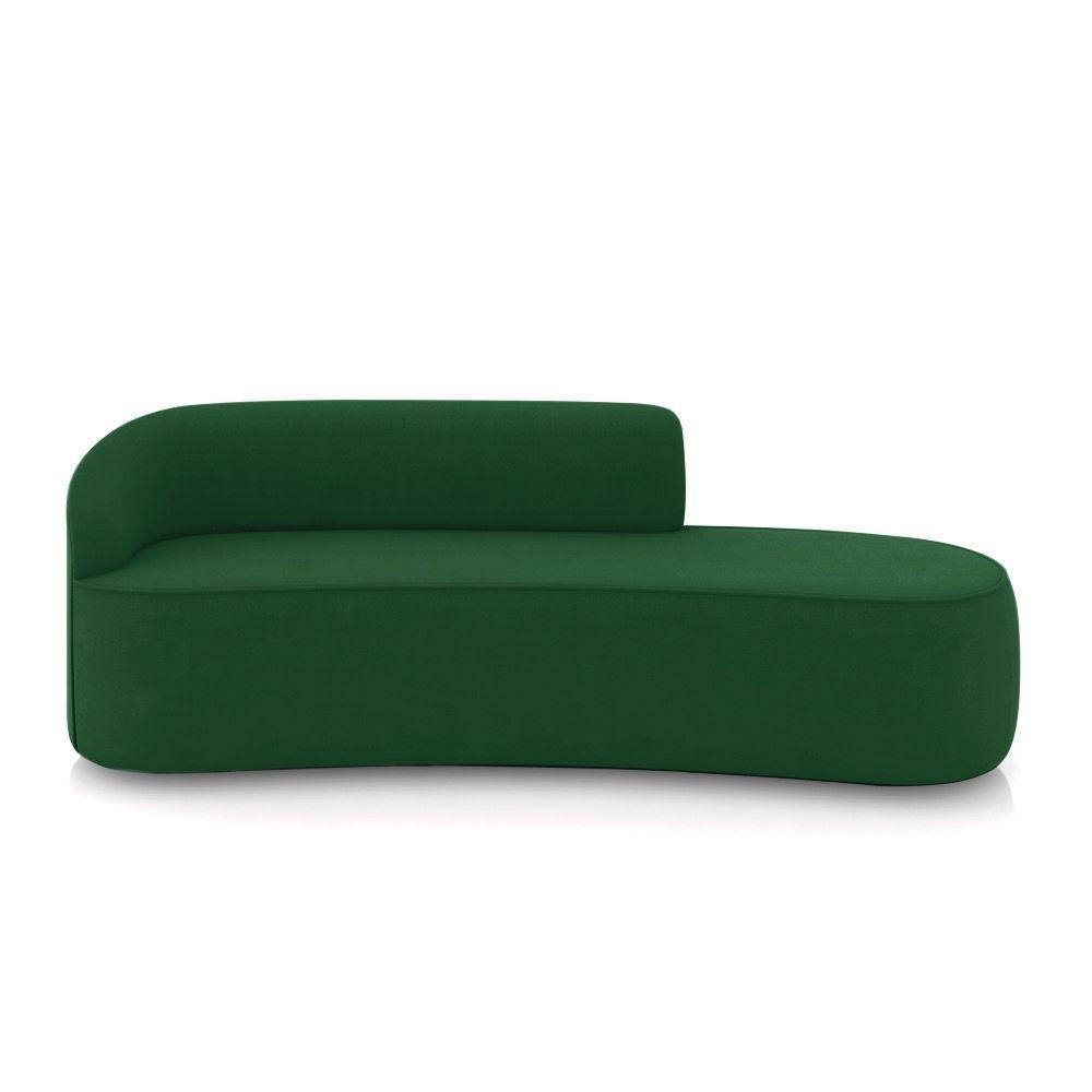 Sofá 4 Lugares Orgânico 220 Cm Morgan Suede Verde D03 - D'rossi - 5