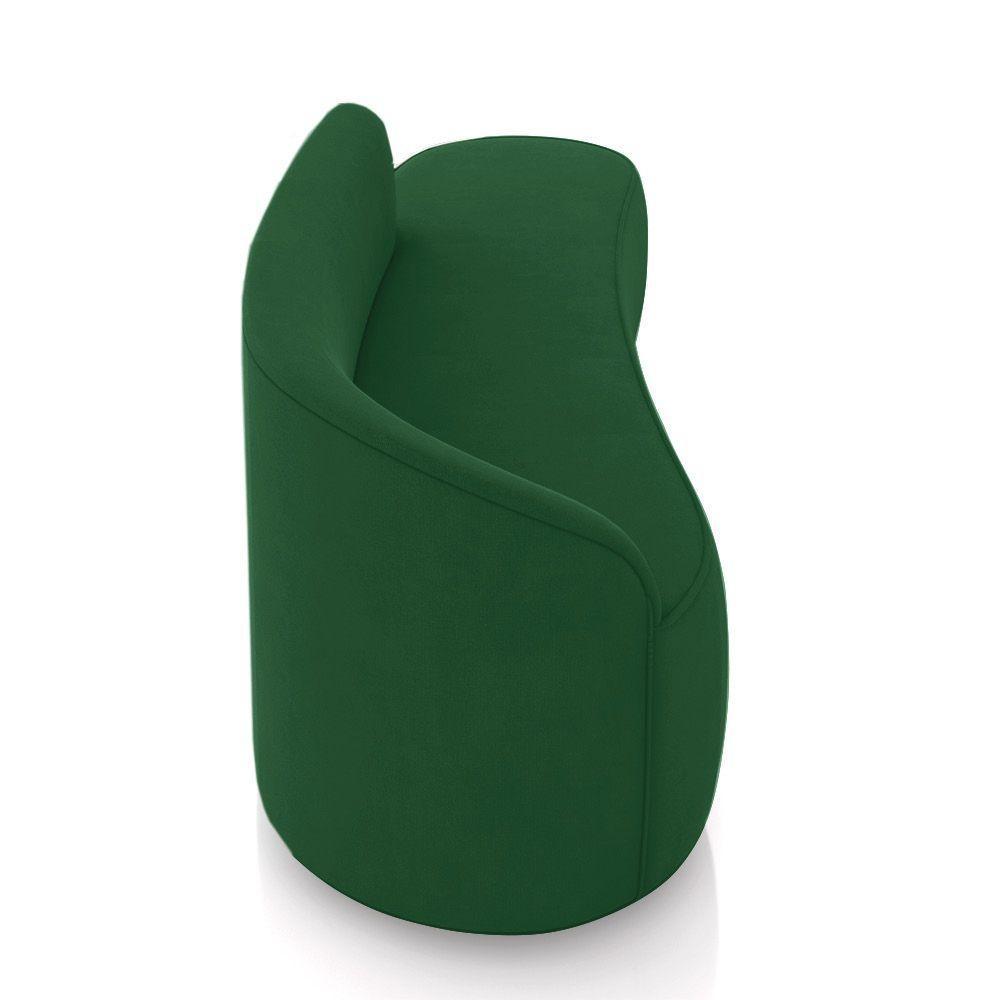 Sofá 4 Lugares Orgânico 220 Cm Morgan Suede Verde D03 - D'rossi - 7