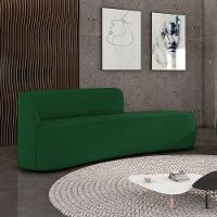 Sofá 4 Lugares Orgânico 220 Cm Morgan Suede Verde D03 - D'rossi - 2