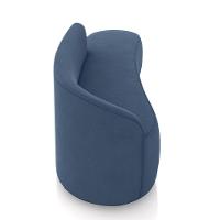 Sofá 4 Lugares Orgânico 220 Cm Morgan Suede Azul Marinho D03 - D'rossi - 7