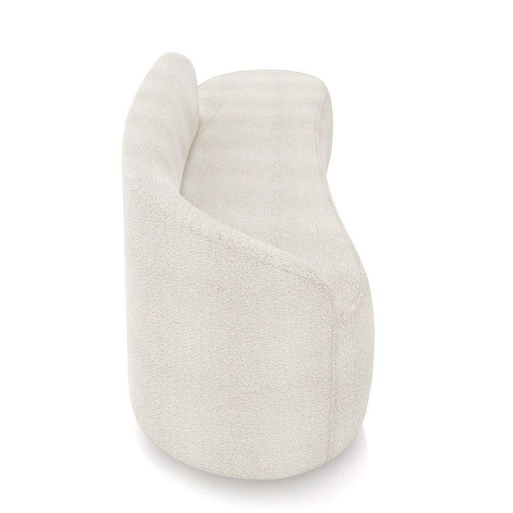 Sofá 4 Lugares Orgânico 220 Cm Morgan Bouclê Off White D03 - D'rossi - 7