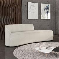 Sofá 4 Lugares Orgânico 220 Cm Morgan Bouclê Off White D03 - D'rossi - 2