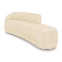 Sofá 4 Lugares Orgânico 220 Cm Morgan Bouclê Bege D03 - D'rossi - 1