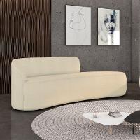 Sofá 4 Lugares Orgânico 220 Cm Morgan Bouclê Bege D03 - D'rossi - 2