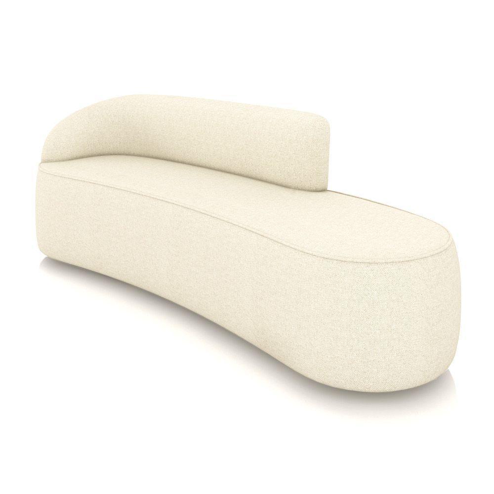 Sofá 4 Lugares Orgânico 220 Cm Morgan Linho Bege D03 - D'rossi - 1