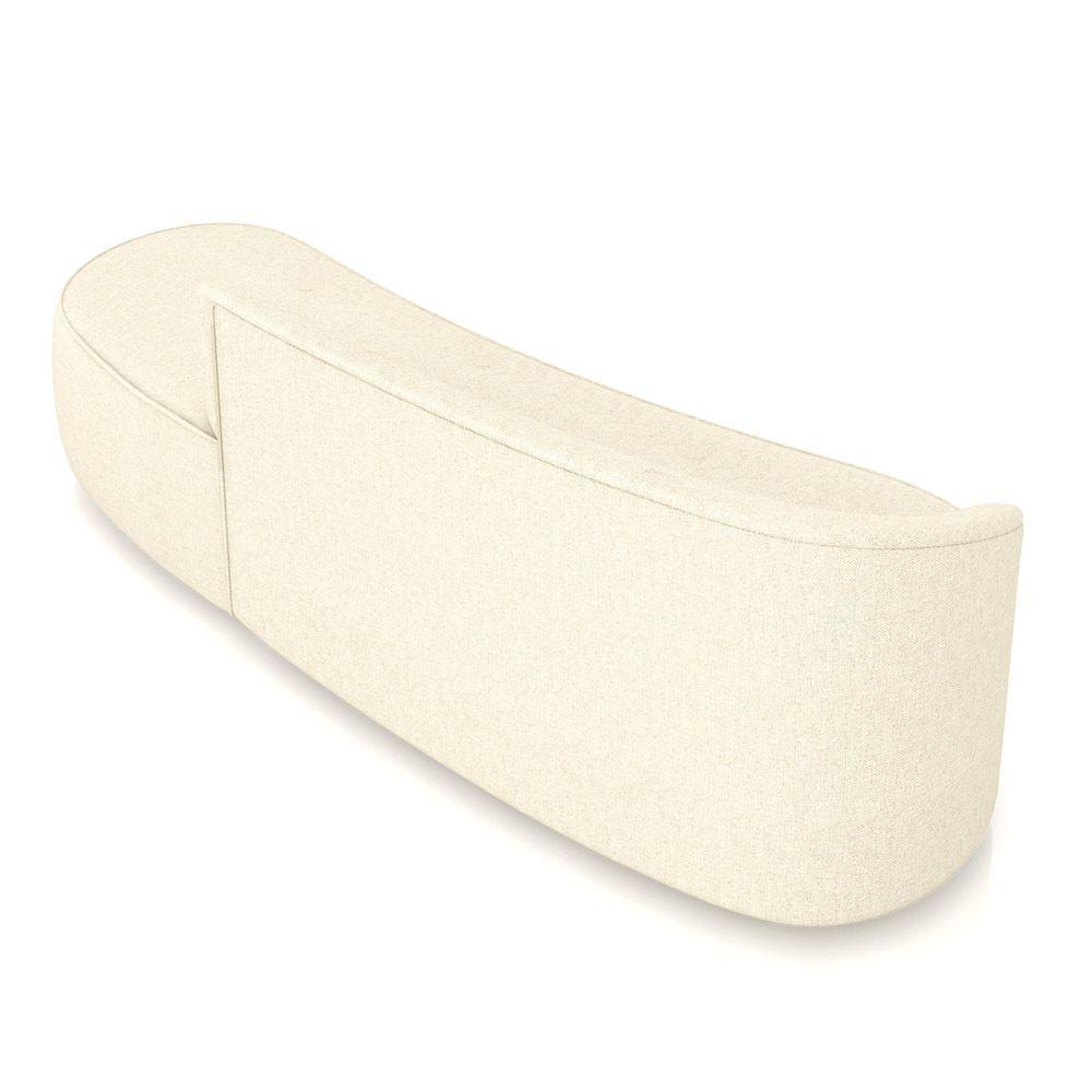 Sofá 4 Lugares Orgânico 220 Cm Morgan Linho Bege D03 - D'rossi - 8