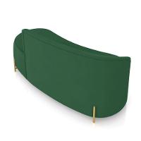 Sofá 3 Lugares Orgânico 180cm Pé Dourado Morgan Veludo Verde D03 - D'rossi - 8