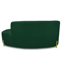 Sofá 3 Lugares Orgânico 180cm Pé Dourado Morgan Bouclê Verde D03 - D'rossi - 8