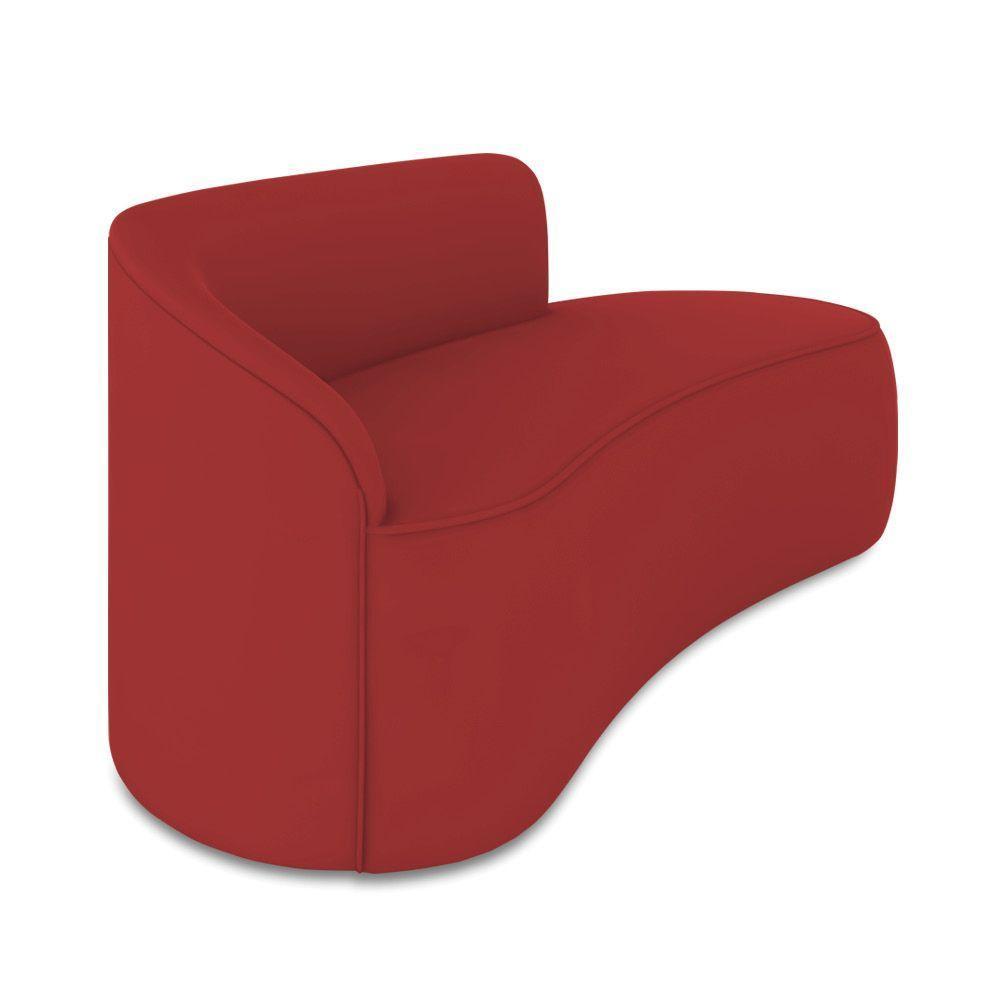 Sofá 3 Lugares Orgânico 180cm Morgan E 2 Poltronaslua Veludo Marsala D03 - D'rossi - 7