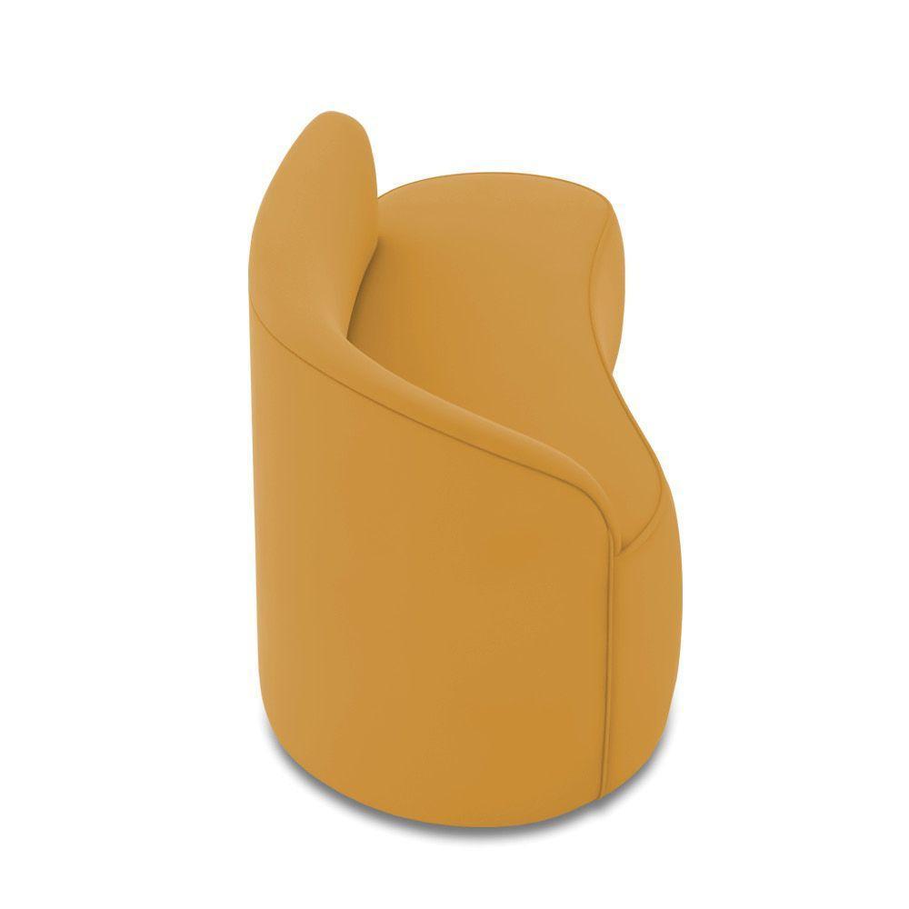 Sofá 3 Lugares Orgânico 180 Cm Morgan Veludo Mostarda D03 - D'rossi - 7