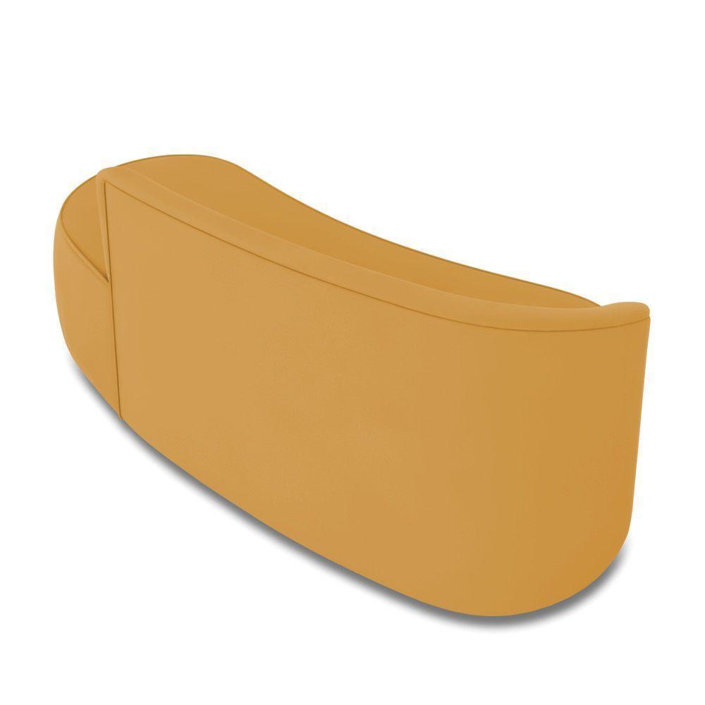 Sofá 3 Lugares Orgânico 180 Cm Morgan Veludo Mostarda D03 - D'rossi - 8