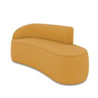 Sofá 3 Lugares Orgânico 180 Cm Morgan Veludo Mostarda D03 - D'rossi - 1