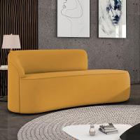 Sofá 3 Lugares Orgânico 180 Cm Morgan Veludo Mostarda D03 - D'rossi - 2