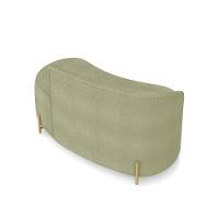 Sofá 2 Lugares Orgânico 140cm Pé Dourado Morgan Bouclê Pistache D03 - D'rossi - 8