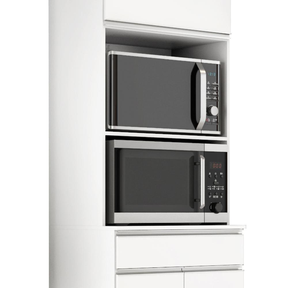 Torre Quente Andréia 2 Fornos Branco - Ajl Móveis Branco - 3