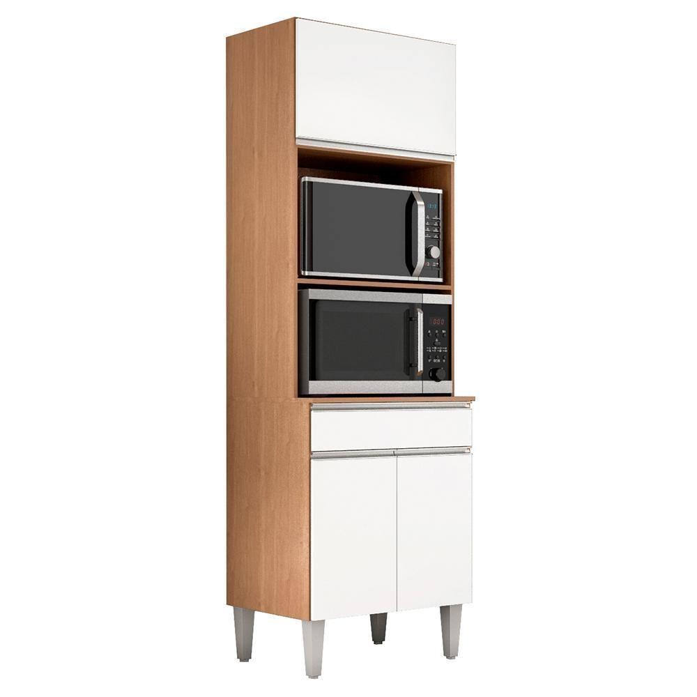 Torre Quente Andréia 2 Fornos Amêndoa-branco - Ajl Móveis Amêndoa-branco - 1