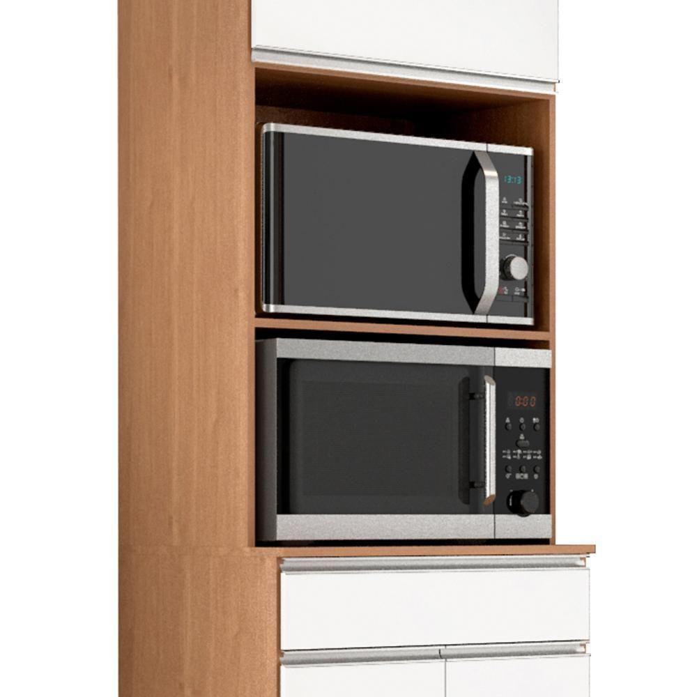 Torre Quente Andréia 2 Fornos Amêndoa-branco - Ajl Móveis Amêndoa-branco - 3