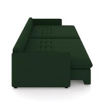 Sofá Retrátil Reclinável 3 Lugares 194cm Maili Veludo Verde K01 - D'rossi - 5