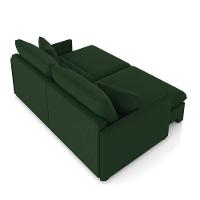 Sofá Retrátil Reclinável 3 Lugares 194cm Maili Veludo Verde K01 - D'rossi - 6