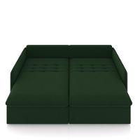 Sofá Retrátil Reclinável 3 Lugares 194cm Maili Veludo Verde K01 - D'rossi - 7