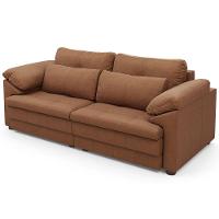 Sofá Retrátil Para Sala De Estar 3 Lugares 250cm Riza S03 Couro Soft Mel - Lyam Decor - 7