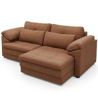 Sofá Retrátil Para Sala De Estar 3 Lugares 250cm Riza S03 Couro Soft Mel - Lyam Decor - 9