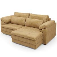 Sofá Retrátil Para Sala De Estar 3 Lugares 215cm Riza S03 Couro Soft Bege - Lyam Decor - 7