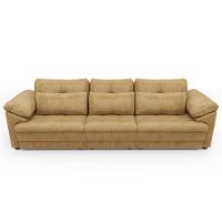 Sofá Retrátil Para Sala De Estar 4 Lugares 332cm Riza S03 Couro Soft Bege - Lyam Decor - 6