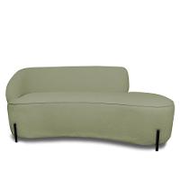 Sofá 4 Lugares Orgânico 220cm Pé Ferro Preto Morgan Bouclê Pistache D03 - D'rossi - 5