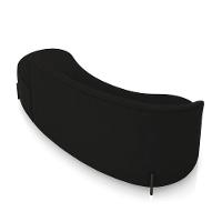 Sofá 4 Lugares Orgânico 220cm Pé Ferro Preto Morgan Suede Preto D03 - D'rossi - 8