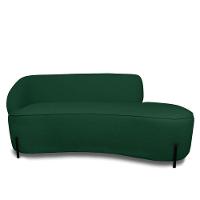 Sofá 4 Lugares Orgânico 220cm Pé Ferro Preto Morgan Bouclê Verde D03 - D'rossi - 5