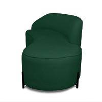 Sofá 4 Lugares Orgânico 220cm Pé Ferro Preto Morgan Bouclê Verde D03 - D'rossi - 6