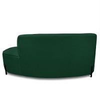 Sofá 4 Lugares Orgânico 220cm Pé Ferro Preto Morgan Bouclê Verde D03 - D'rossi - 8