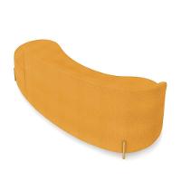 Sofá 4 Lugares Orgânico 220cm Pé Dourado Morgan Bouclê Mostarda D03 - D'rossi - 8