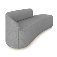 Sofá 4 Lugares Orgânico 220cm Morgan E Poltrona Lua Linho Grafite D03 - D'rossi - 7