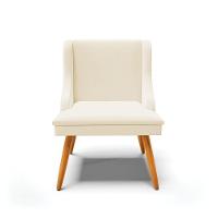 Kit 2 Cadeiras De Jantar Liz Linho Pés Palito Castanho D03 - Drossi Cor A26 Gafite - 3