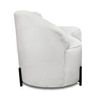 Sofá 4 Lugares Orgânico 220cm Pé Ferro Preto Morgan Bouclê Cinza D03 - D'rossi - 7