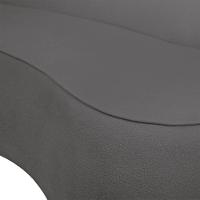 Sofá 4 Lugares Orgânico 220cm Pé Ferro Preto Morgan Bouclê Grafite D03 - D'rossi