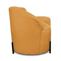 Sofá 4 Lugares Orgânico 220cm Pé Ferro Preto Morgan Bouclê Mostarda D03 - D'rossi - 6