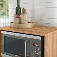 Balcão Multiuso Malu Com Fruteira Freijó-off White Cristal - Nicioli Freijó-off White Cristal - 3